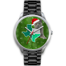 Load image into Gallery viewer, Chartreux Cat Texas Christmas Special Wrist Watch-Free Shipping