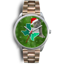 Load image into Gallery viewer, Chartreux Cat Texas Christmas Special Wrist Watch-Free Shipping