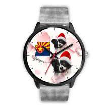 Load image into Gallery viewer, Cute Border Collie On Christmas Arizona Wrist Watch-Free Shipping