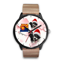 Load image into Gallery viewer, Cute Border Collie On Christmas Arizona Wrist Watch-Free Shipping