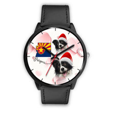 Load image into Gallery viewer, Cute Border Collie On Christmas Arizona Wrist Watch-Free Shipping