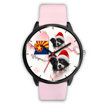 Load image into Gallery viewer, Cute Border Collie On Christmas Arizona Wrist Watch-Free Shipping