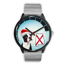 Load image into Gallery viewer, Boston Terrier On Christmas Alabama Wrist Watch-Free Shipping