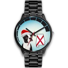 Load image into Gallery viewer, Boston Terrier On Christmas Alabama Wrist Watch-Free Shipping