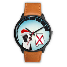 Load image into Gallery viewer, Boston Terrier On Christmas Alabama Wrist Watch-Free Shipping