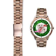 Load image into Gallery viewer, Cute Bichon Fries Dog Virginia Christmas Special Wrist Watch-Free Shipping