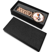 Load image into Gallery viewer, Boston Terrier On Christmas Arizona Golden Wrist Watch-Free Shipping
