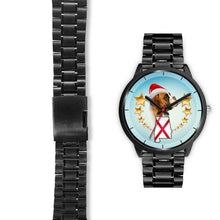 Load image into Gallery viewer, Boxer Dog On Christmas Alabama Wrist Watch-Free Shipping