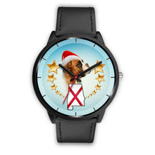 Load image into Gallery viewer, Boxer Dog On Christmas Alabama Wrist Watch-Free Shipping