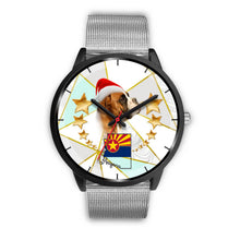 Load image into Gallery viewer, Boxer Dog On Christmas Arizona Wrist Watch-Free Shipping