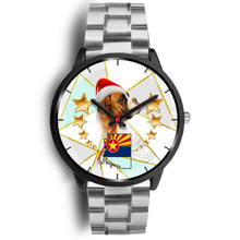 Load image into Gallery viewer, Boxer Dog On Christmas Arizona Wrist Watch-Free Shipping