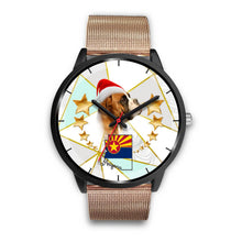 Load image into Gallery viewer, Boxer Dog On Christmas Arizona Wrist Watch-Free Shipping