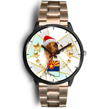 Load image into Gallery viewer, Boxer Dog On Christmas Arizona Wrist Watch-Free Shipping