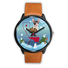 Load image into Gallery viewer, Cornish Rex Cat California Christmas Special Wrist Watch-Free Shipping