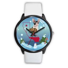 Load image into Gallery viewer, Cornish Rex Cat California Christmas Special Wrist Watch-Free Shipping