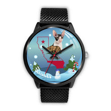 Load image into Gallery viewer, Cornish Rex Cat California Christmas Special Wrist Watch-Free Shipping