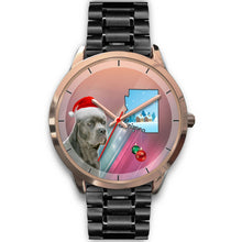 Load image into Gallery viewer, Cane Corso Arizona Christmas Golden Wrist Watch-Free Shipping