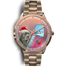 Load image into Gallery viewer, Cane Corso Arizona Christmas Golden Wrist Watch-Free Shipping