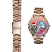 Load image into Gallery viewer, Cane Corso Arizona Christmas Golden Wrist Watch-Free Shipping