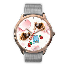 Load image into Gallery viewer, Cavalier King Charles Spaniel Alabama Christmas Golden Wrist Watch-Free Shipping