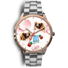 Load image into Gallery viewer, Cavalier King Charles Spaniel Alabama Christmas Golden Wrist Watch-Free Shipping