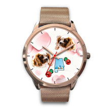 Load image into Gallery viewer, Cavalier King Charles Spaniel Alabama Christmas Golden Wrist Watch-Free Shipping