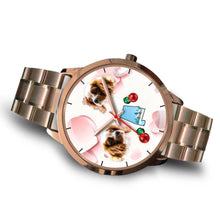 Load image into Gallery viewer, Cavalier King Charles Spaniel Alabama Christmas Golden Wrist Watch-Free Shipping