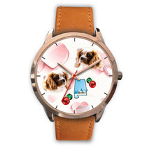 Load image into Gallery viewer, Cavalier King Charles Spaniel Alabama Christmas Golden Wrist Watch-Free Shipping