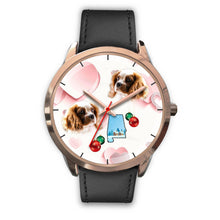 Load image into Gallery viewer, Cavalier King Charles Spaniel Alabama Christmas Golden Wrist Watch-Free Shipping