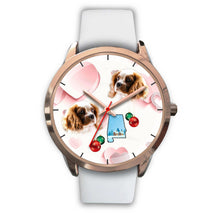 Load image into Gallery viewer, Cavalier King Charles Spaniel Alabama Christmas Golden Wrist Watch-Free Shipping