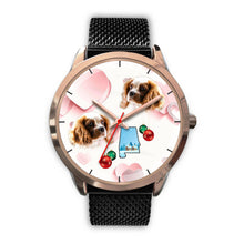 Load image into Gallery viewer, Cavalier King Charles Spaniel Alabama Christmas Golden Wrist Watch-Free Shipping
