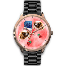 Load image into Gallery viewer, Cavalier King Charles Spaniel Arizona Christmas Golden Wrist Watch-Free Shipping