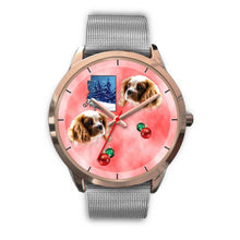 Load image into Gallery viewer, Cavalier King Charles Spaniel Arizona Christmas Golden Wrist Watch-Free Shipping