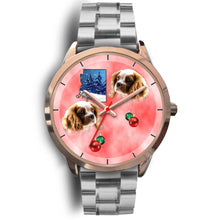 Load image into Gallery viewer, Cavalier King Charles Spaniel Arizona Christmas Golden Wrist Watch-Free Shipping