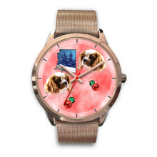 Load image into Gallery viewer, Cavalier King Charles Spaniel Arizona Christmas Golden Wrist Watch-Free Shipping