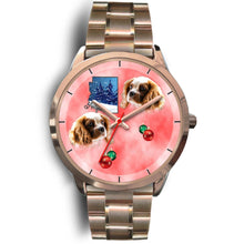 Load image into Gallery viewer, Cavalier King Charles Spaniel Arizona Christmas Golden Wrist Watch-Free Shipping