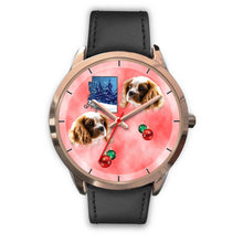 Load image into Gallery viewer, Cavalier King Charles Spaniel Arizona Christmas Golden Wrist Watch-Free Shipping