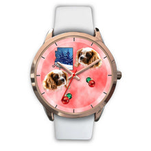 Load image into Gallery viewer, Cavalier King Charles Spaniel Arizona Christmas Golden Wrist Watch-Free Shipping