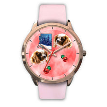 Load image into Gallery viewer, Cavalier King Charles Spaniel Arizona Christmas Golden Wrist Watch-Free Shipping
