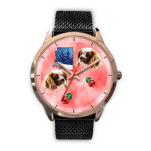 Load image into Gallery viewer, Cavalier King Charles Spaniel Arizona Christmas Golden Wrist Watch-Free Shipping