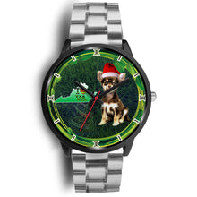Load image into Gallery viewer, Chihuahua Dog Virginia Christmas Special Wrist Watch-Free Shipping