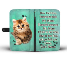 Load image into Gallery viewer, Cute Cat Print Wallet Case Free Shipping-For Cat Mom