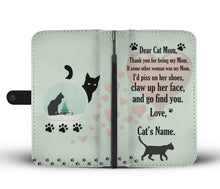 Load image into Gallery viewer, Cat With Heart Print Wallet Case For Cat Mom-Free Shipping