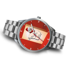 Load image into Gallery viewer, Cute Maltese Georgia Christmas Special Wrist Watch-Free Shipping