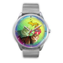 Load image into Gallery viewer, Cute American Bobtail Cat Michigan Christmas Special Wrist Watch-Free Shipping
