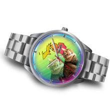 Load image into Gallery viewer, Cute American Bobtail Cat Michigan Christmas Special Wrist Watch-Free Shipping