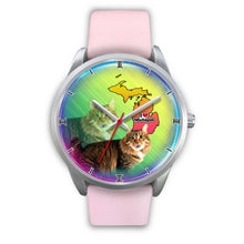 Load image into Gallery viewer, Cute American Bobtail Cat Michigan Christmas Special Wrist Watch-Free Shipping