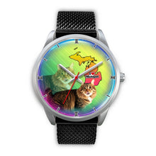 Load image into Gallery viewer, Cute American Bobtail Cat Michigan Christmas Special Wrist Watch-Free Shipping