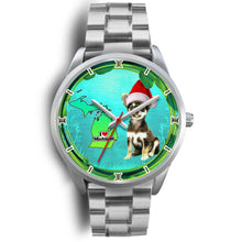 Load image into Gallery viewer, Cute Chihuahua Dog Michigan Christmas Special Wrist Watch-Free Shipping
