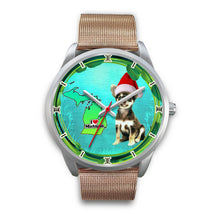 Load image into Gallery viewer, Cute Chihuahua Dog Michigan Christmas Special Wrist Watch-Free Shipping